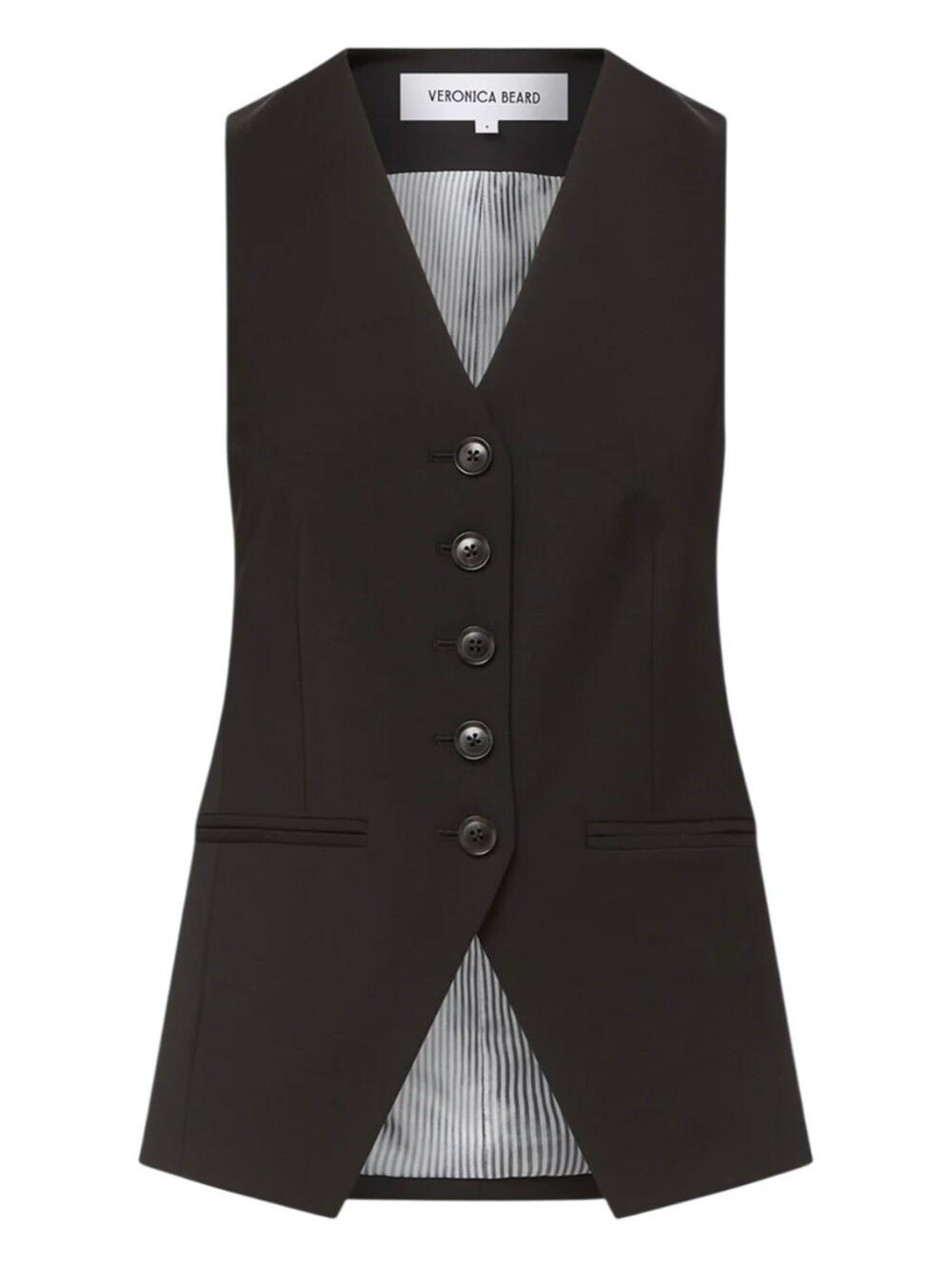 Veronica Beard Black Tailored Liff Vest NWT Sz 16